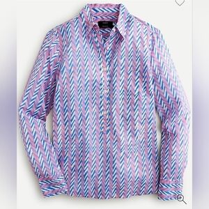 JCREW Classic popover shirt in Chevron IN Xs